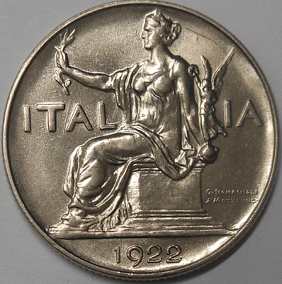 Italy. Lira 1922R.