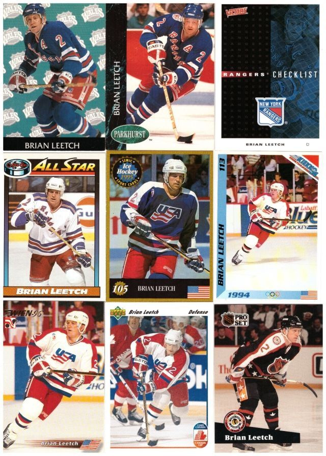 9 x BRIAN LEETCH Rangers, Team USA