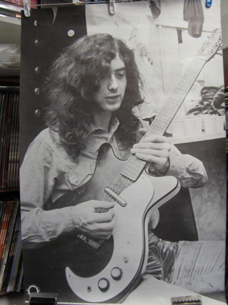 JIMMY PAGE VANHA ENGLANTILAINEN MYYNTIJULISTE