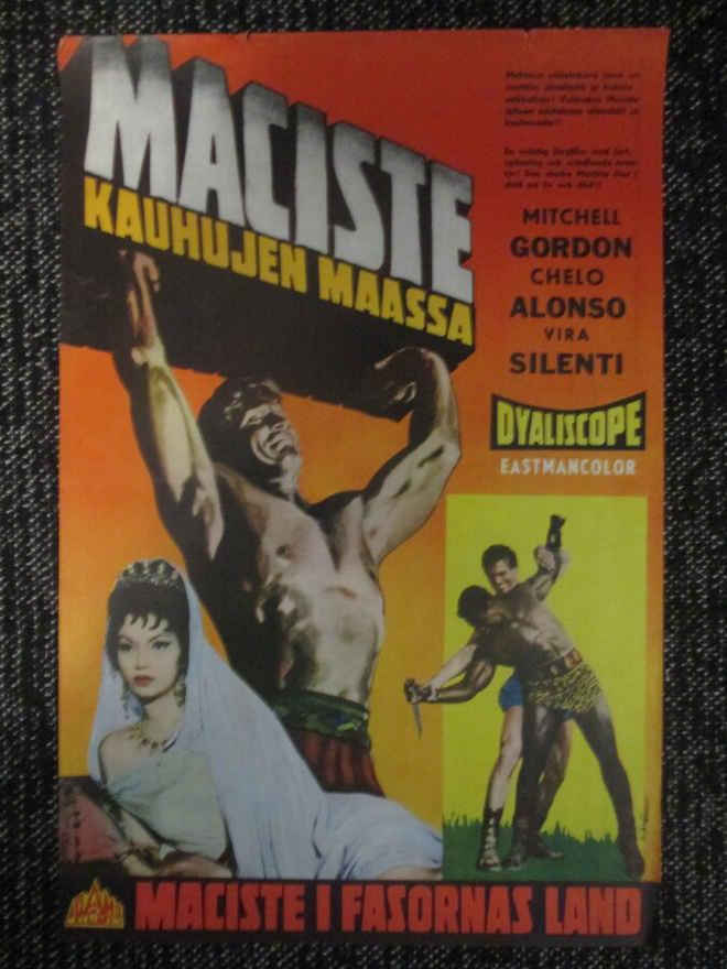 Maciste kauhujen maassa (1961) - vanha elokuvajuliste