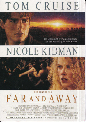 Tom Cruise. Nicole Kidman. Far and Away, elokuvamainos. e250