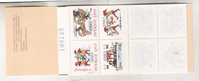 Ruotsi 1983 joulumerkkien vihko postituoreena.