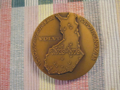 Volvo Suomessa 50 vuotta mitali 1928-1978.