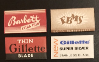 Retro partakoneenterä 4 kpl