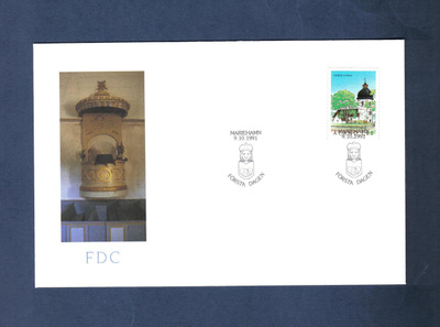 FDC...Åland...Vårdön kirkko...Mariehamn 9.10.1991