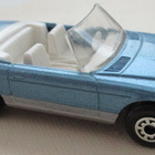Mercedes-Benz 350 SL Roadster Blue 1973 Matchbox Scale 1:58 - pikkukuva 1