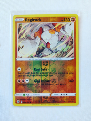 Regirock Reverse Holo Rare