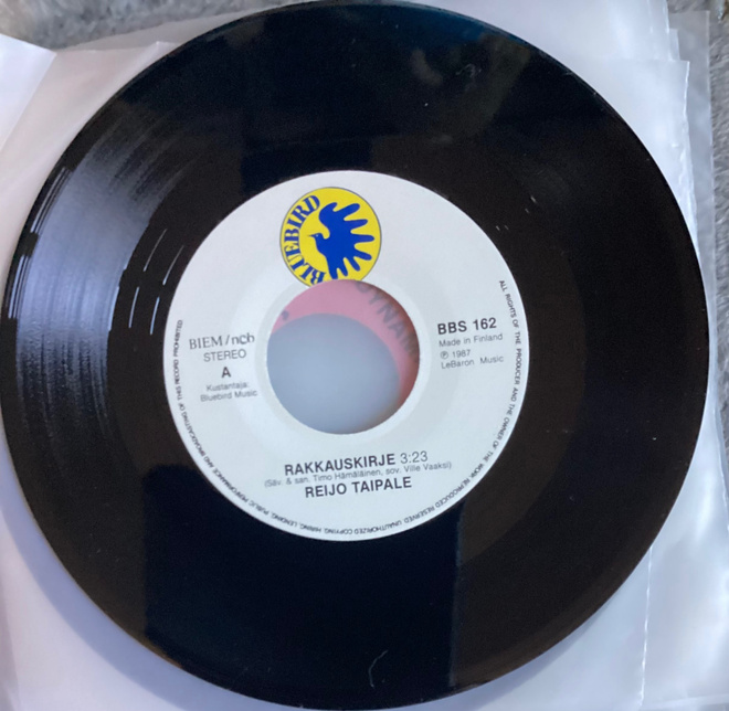 7" single Reijo Taipale     Rakkauskirje/Pieni laulu