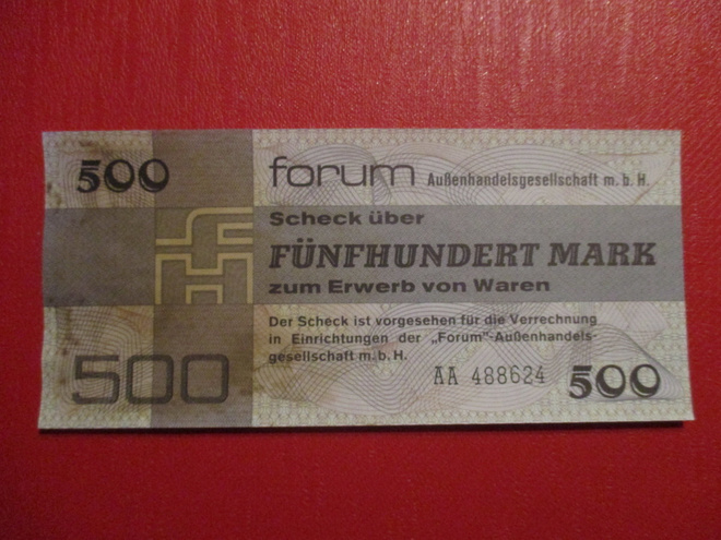 DDR FORUN SCHECK 1979 P-Fx7 UNC TAHRA (P645)
