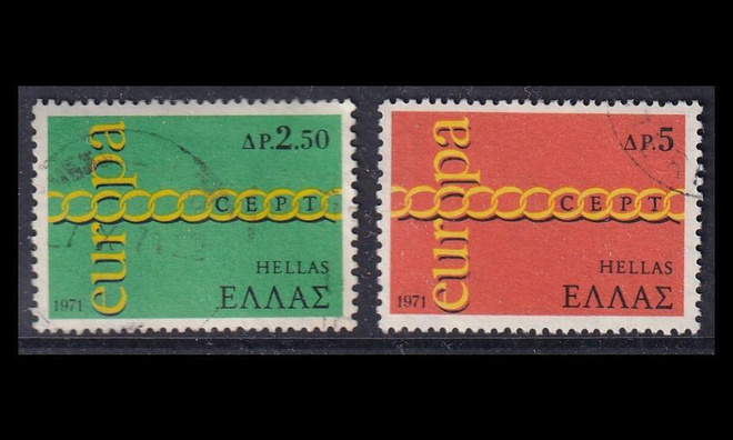 Kreikka 1074-5 o Europa (1971)