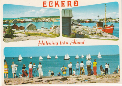Postikortti, AHVENAMAA, Eckerö
