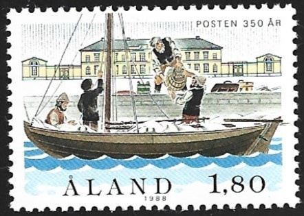 Åland 1988 Postilaitos 350 v 1,80 mk ** LaPe 026