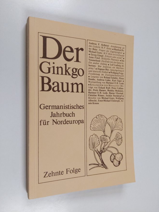 Der Ginkgo Baum : germanistisches Jahrbuch fur Nordeuropa...