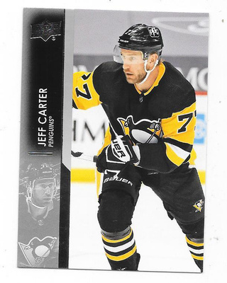 2021-22 Upper Deck #140 Jeff Carter , Pittsburgh Penguins