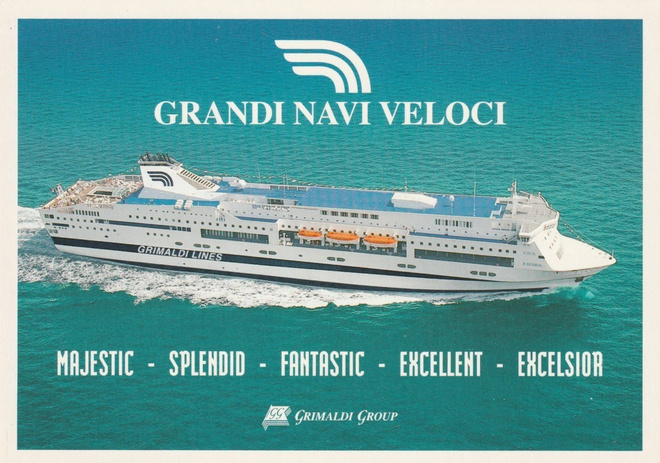 LAIVAKORTTI - M/S GRANDI NAVI VELOCI