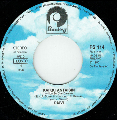 Päivi Pauna - Kaikki Antaisin 7"