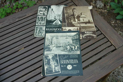 3 kpl Radiokuuntelija lehdet 1943, ei hintavarausta !