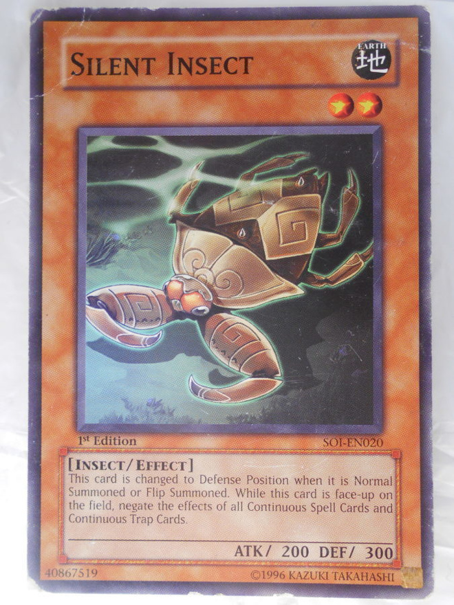 Yu-Gi-Oh hirviö Silent Insect