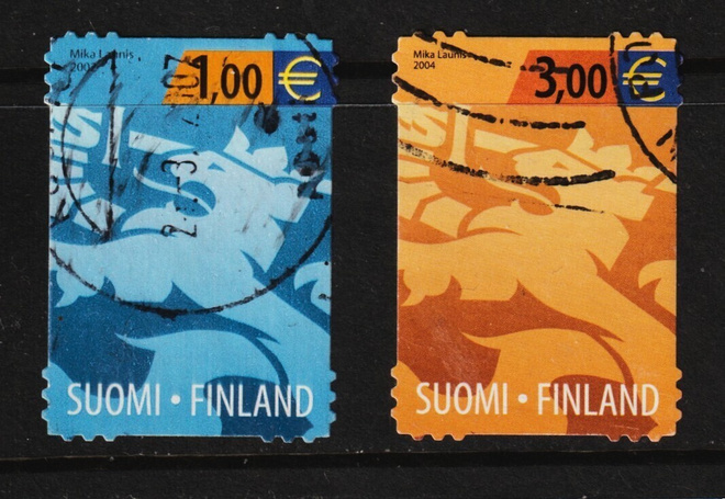 2002-04 Suomen Leijona-merkkejä  1-3,00€