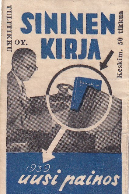 Sininen Kirja  1939,  Uusi painos    s18