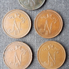 10 penniä 5 kpl Suurruhtinaskunnan/autonomian ajalta 1907 > - pikkukuva 4