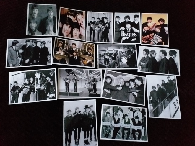 THE BEATLES postikortti 15kpl  n. 9cm x 13cm