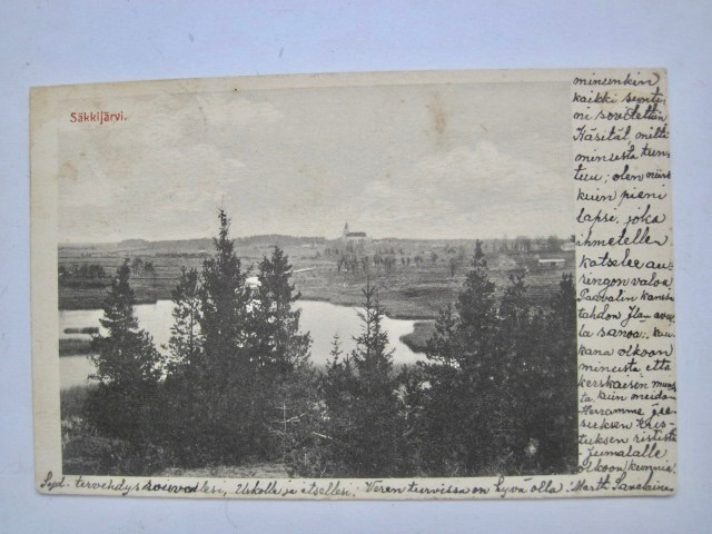 VANHA postikortti Säkkijärvi Luov. Karjala 1912