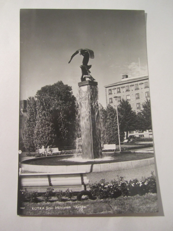 VANHA Postikortti Kotka 1950-l Alkup.Mallikappale