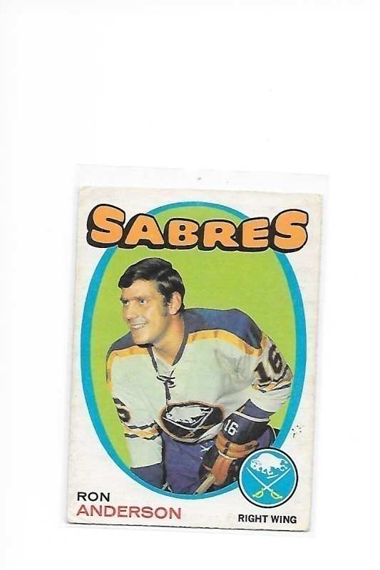 1971-72 OPC #163 Ron Anderson Buffalo Sabres