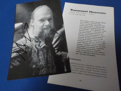 TUOMARI NURMIO NIMIKIRJOITUS