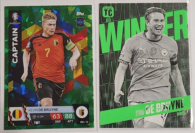 Kevin De Bruyne jalkapallokortit 2in1
