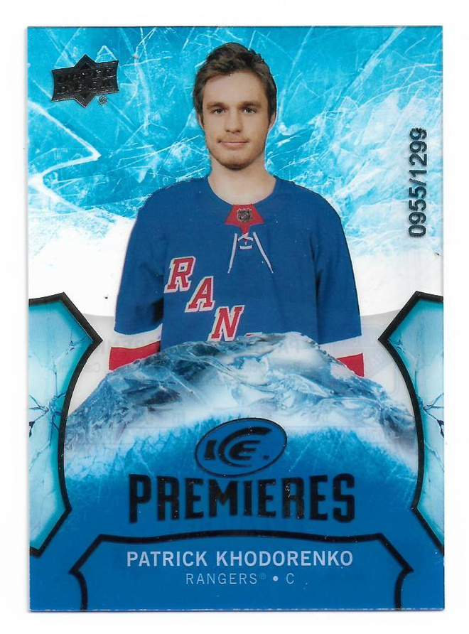 2020-21 UD Ice Premieres RC /1299 #113 Patrick Khodorenko