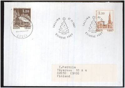 Viro Mi 312 FDC Suomeen