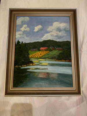 Vanha öljyvärimaalaus