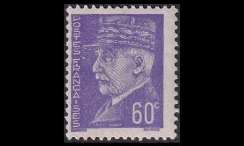Ranska 516 ** Käyttösarja Pétain 60 c (1941)