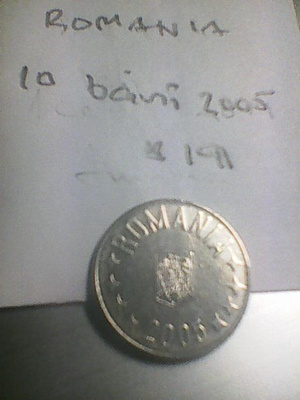 Romania 10 bani 2005, km#191