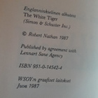 Valkoinen Tiikeri (Robert Stuart Nathan 1987) - pikkukuva 4
