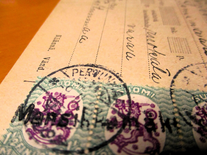 1928 Mansikkamäki rivil + Pertunmaa osoitekortilla