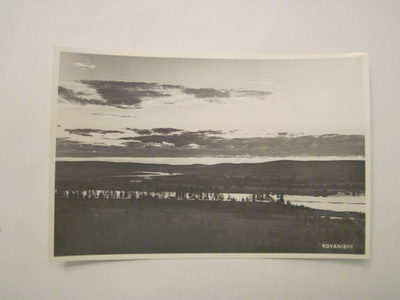 VANHA Postikortti Lappi Rovaniemi 1950-l Alkup.Mallikappale