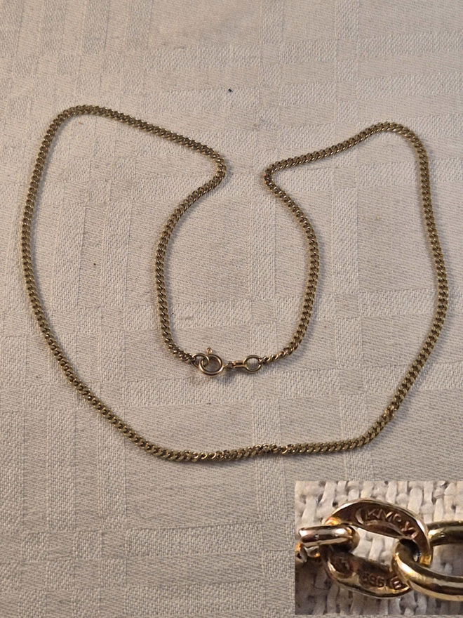 Kultaketju, 14K, 52 cm, 2,5 mm, 12,8 g