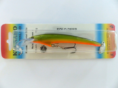 KUUSAMO SANTERI Solo Deep 110mm, 12g Väri: Raidaton Ahven