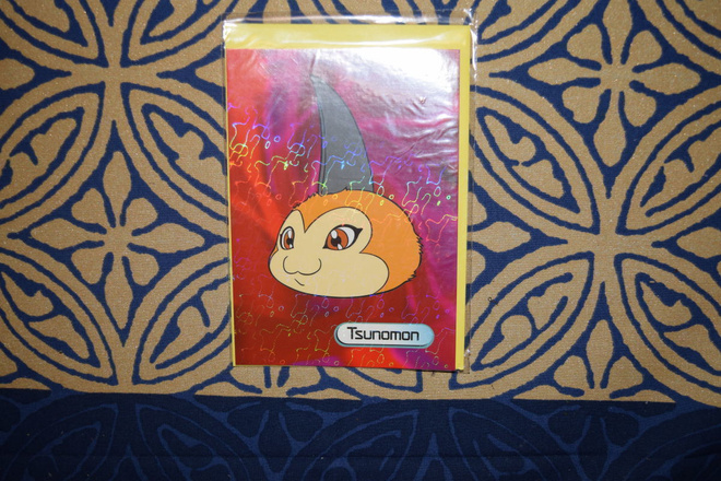 Postikortti Digimon digital monsters + kirjekuori Tsunomon