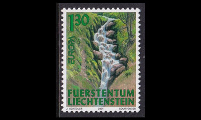 Liechtenstein 1255 ** Europa vesi (2001)