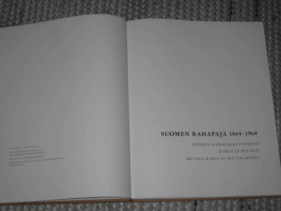 Suomen Rahapaja, 1864-1964  vaiheet : rahat ja mitalit
