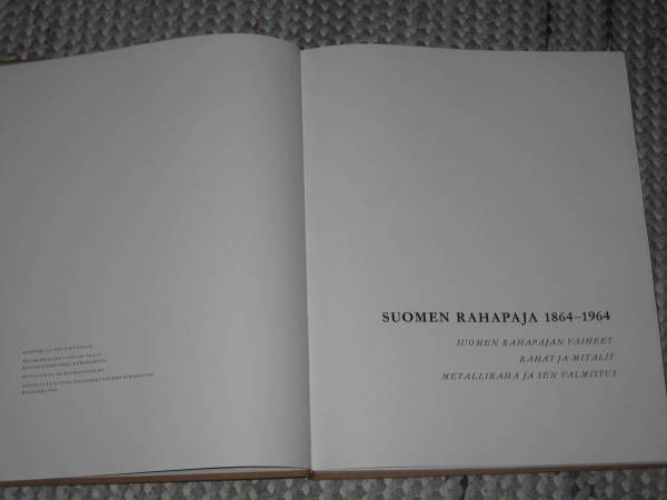 Suomen Rahapaja, 1864-1964  vaiheet : rahat ja mitalit