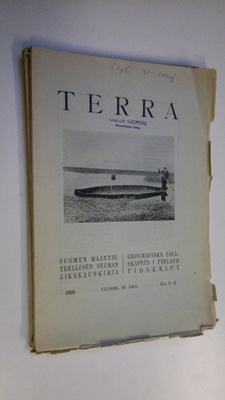 Terra 1929 n:o 1-4 : Suomen maantieteellisen seuran aikak...