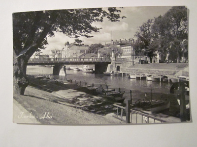 VANHA Postikortti Turku 1958