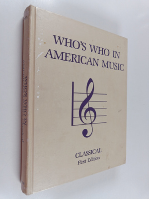 Jaques Cattell Press : Who's who in American Music - Clas...