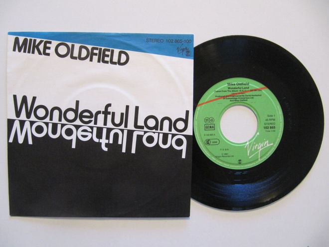 Mike Oldfield – Wonderful Land 7" sinkku