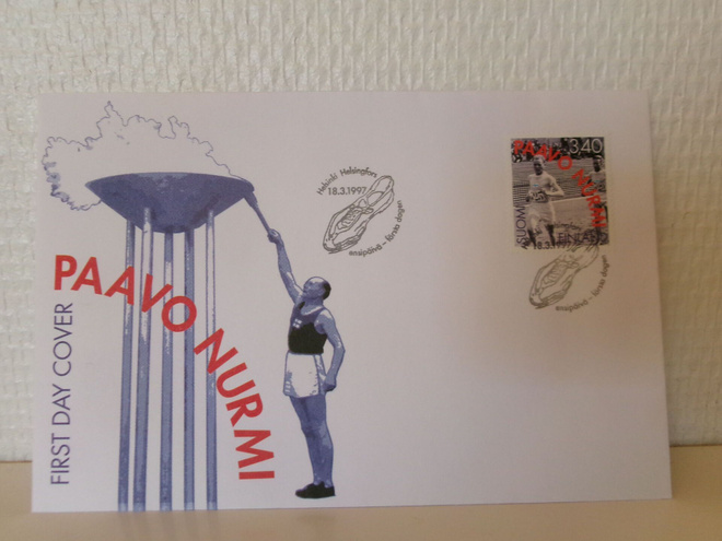 FDC- ensipäiväkuori - Paavo Nurmi - 1997